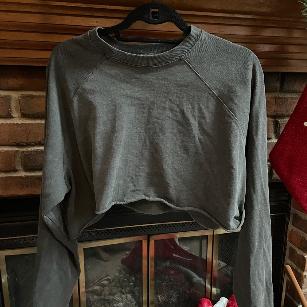 Joah Brown Cropped Long Sleeve M/L